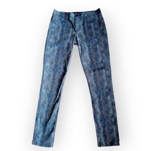 Calvin Klein Jeans Navy Patterned Denim Women's Size 8 Skinny Jeans